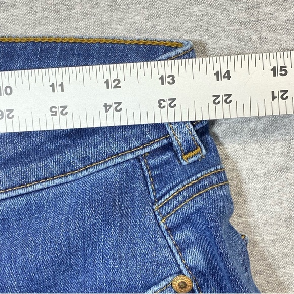 Dickies Curvy Straight Leg Jeans Women's 6 Blue Mid Rise Stretch Casual Denim - Picture 14 of 16